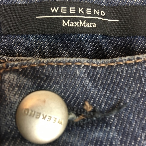 Weekend Max Mara Slightly Flared Denim Trousers Jeans Sz. 12 - Picture 8 of 13